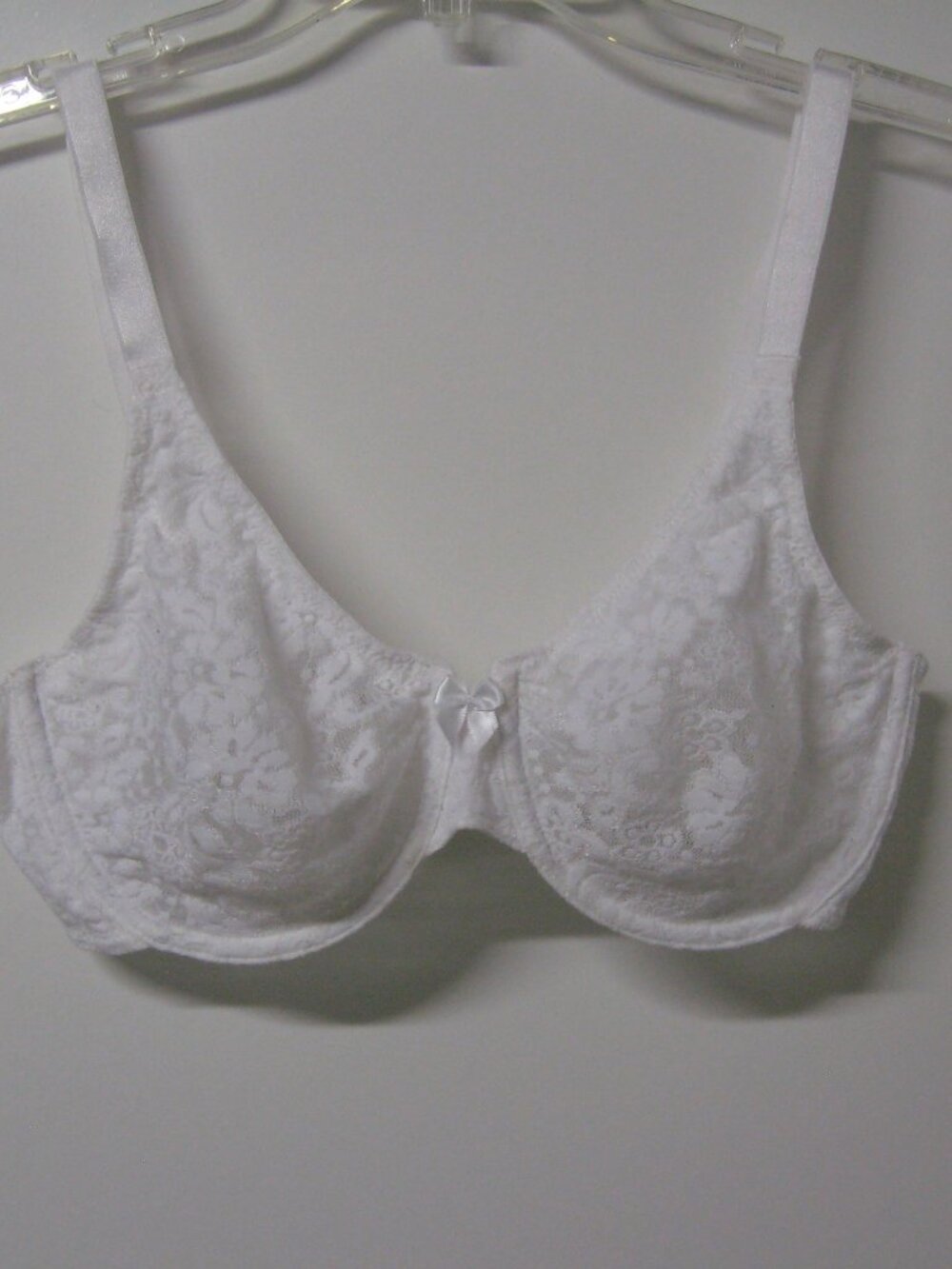 Wacoal Size 34D‎ White Halo Lace Underwire Bra Style 851205